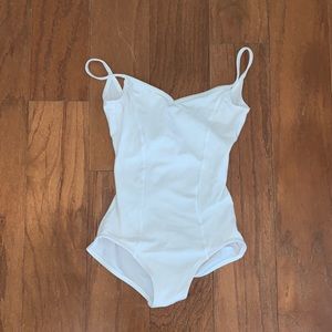 Capezio white leotard